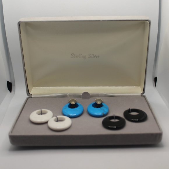 Sterling Interchangeable Earrings Boxed Set - Picture 2 of 4